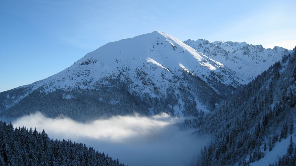 Jas des Lievres : la limite du brouillard autour de 1400m