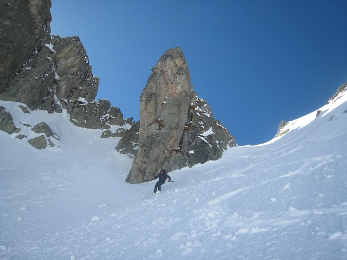 Couloir NE Marmottes noires : Encore de bonnes conditions ici !