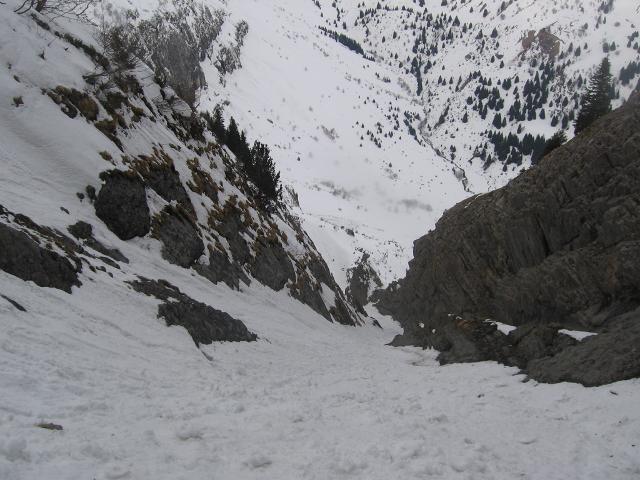 #8 cheneau rosset : l cheneau rosset : l'etat du couloir , ya quand meme mieux ...