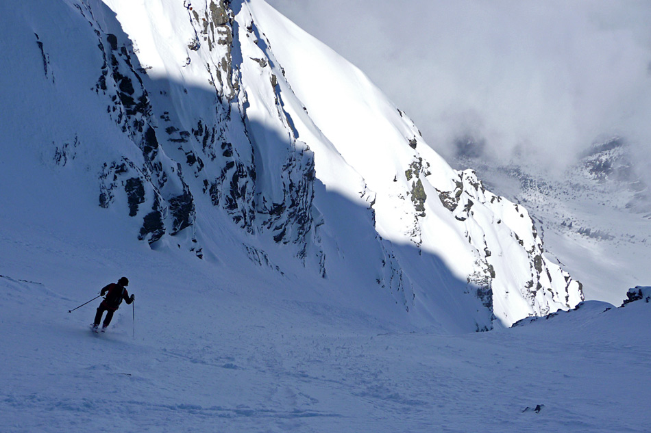 #8 Pte de Chaborgne couloir N : Dans la partie haute. Pte de Chaborgne couloir N : Dans la partie haute.