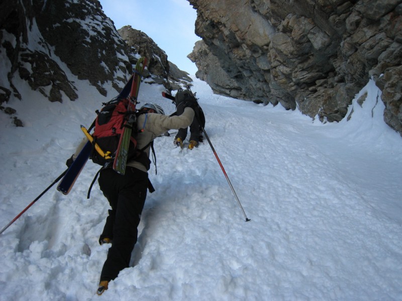 #5 Premier couloir : au-dessus du Glacier de Bonne Pierre Premier couloir : au-dessus du Glacier de Bonne Pierre