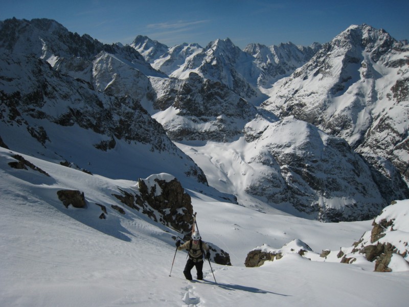 #7 Sortie du deuxième couloir : sous la pente finale de Brêche Charrière Sortie du deuxième couloir : sous la pente finale de Brêche Charrière