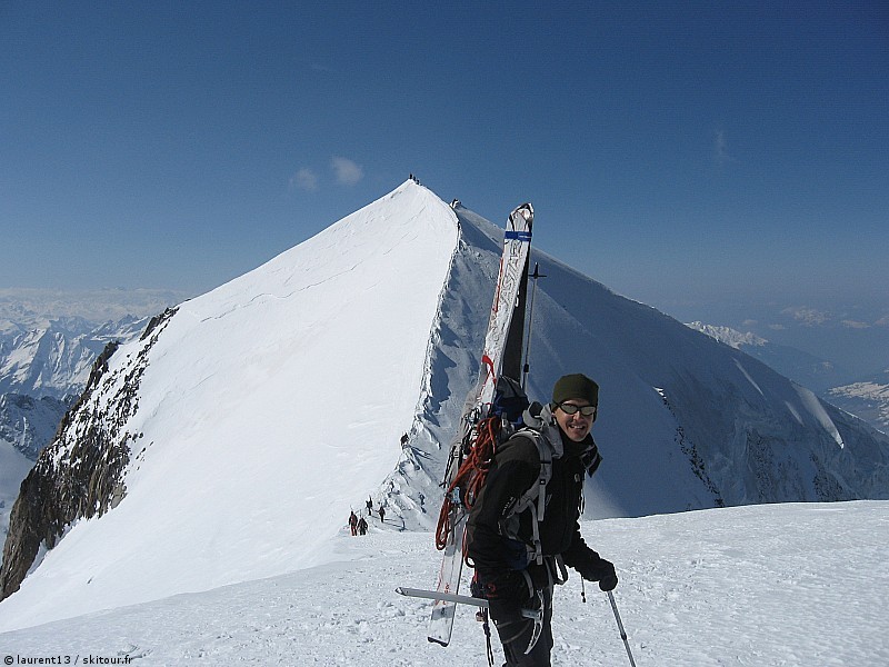 Arête des Domes : La photo souvenir typique sur l'arête