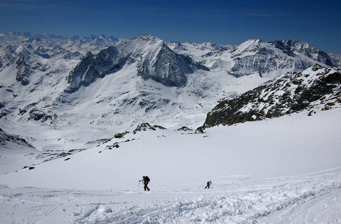 #3 Arrivée au Col : Jib et nath, sous le Col Labby. Grand angle. Arrivée au Col : Jib et nath, sous le Col Labby. Grand angle.