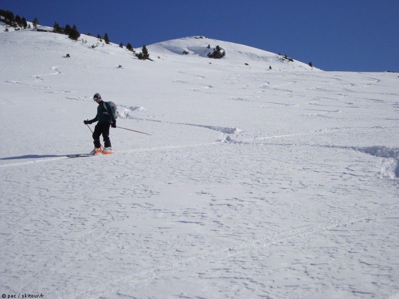 #5 une belle fin de descente : avant de retourner dans la combe une belle fin de descente : avant de retourner dans la combe