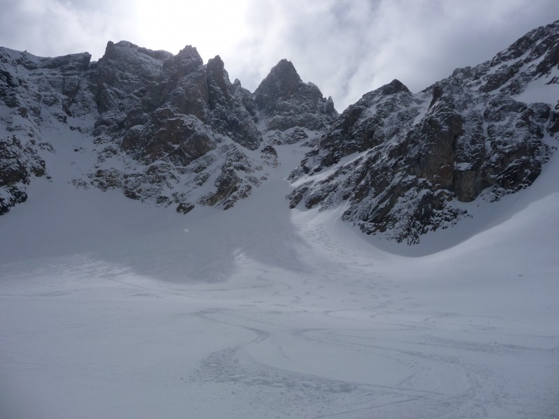 Le couloir : On peut voir nos traces tout à droite.