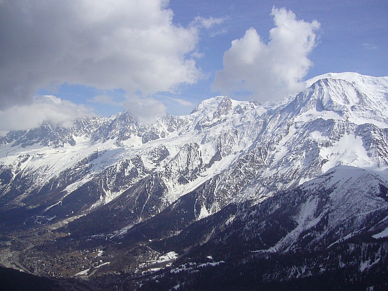 #4 04.04.09 Prarion : Vue du sommet vers Mt Blanc 04.04.09 Prarion : Vue du sommet vers Mt Blanc