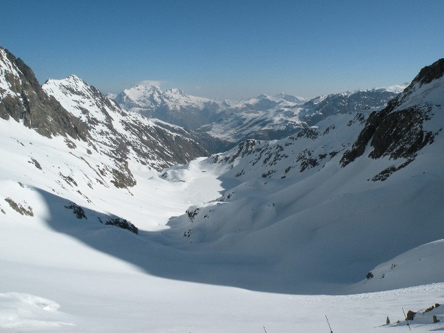 #1 le lac : le lac de la muzelle vu du col le lac : le lac de la muzelle vu du col