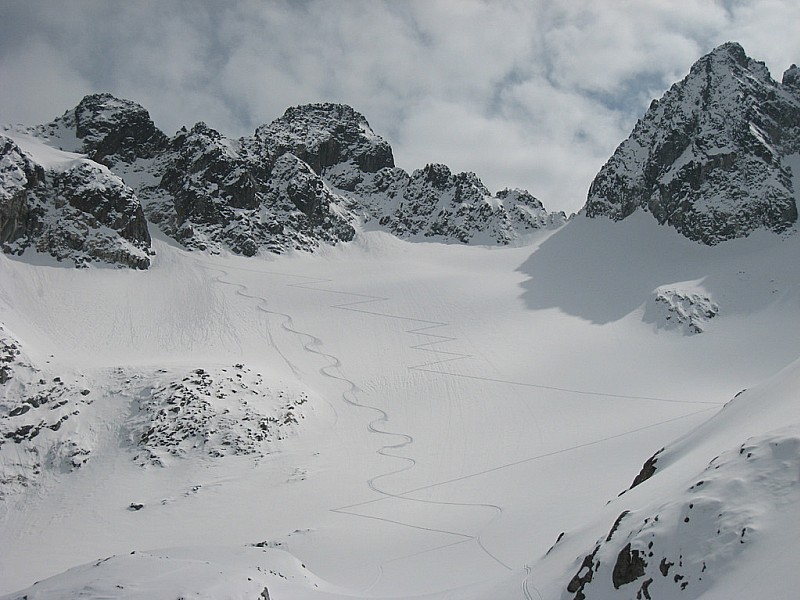 #9 Glacier de l Glacier de l'Argentière : en super conditions