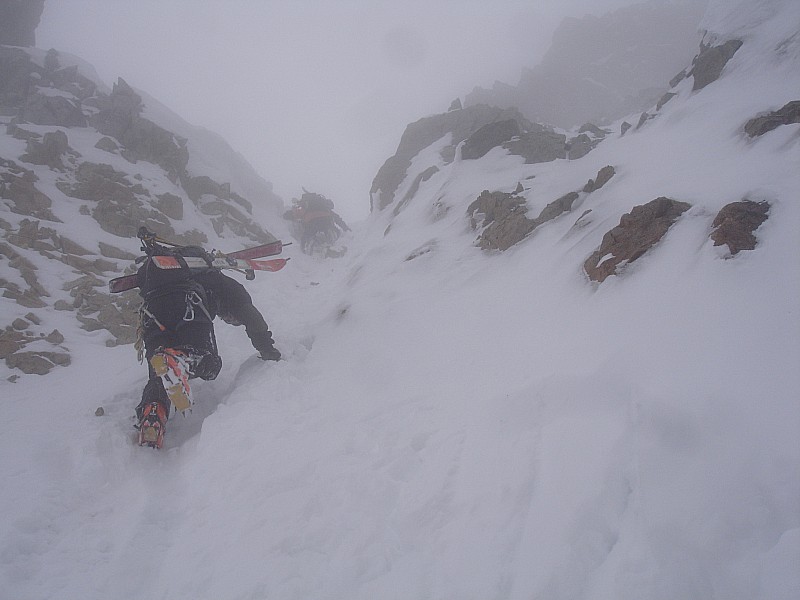#10 Arrivé au couloir à partir de la brèche cordier Arrivé au couloir à partir de la brèche cordier