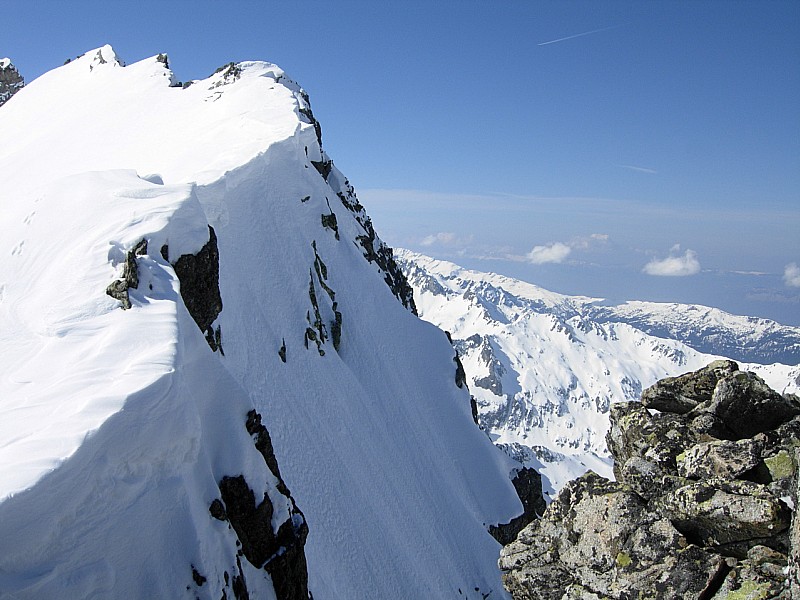 Arête du bacheux : Au dessus du Pas du Frêne