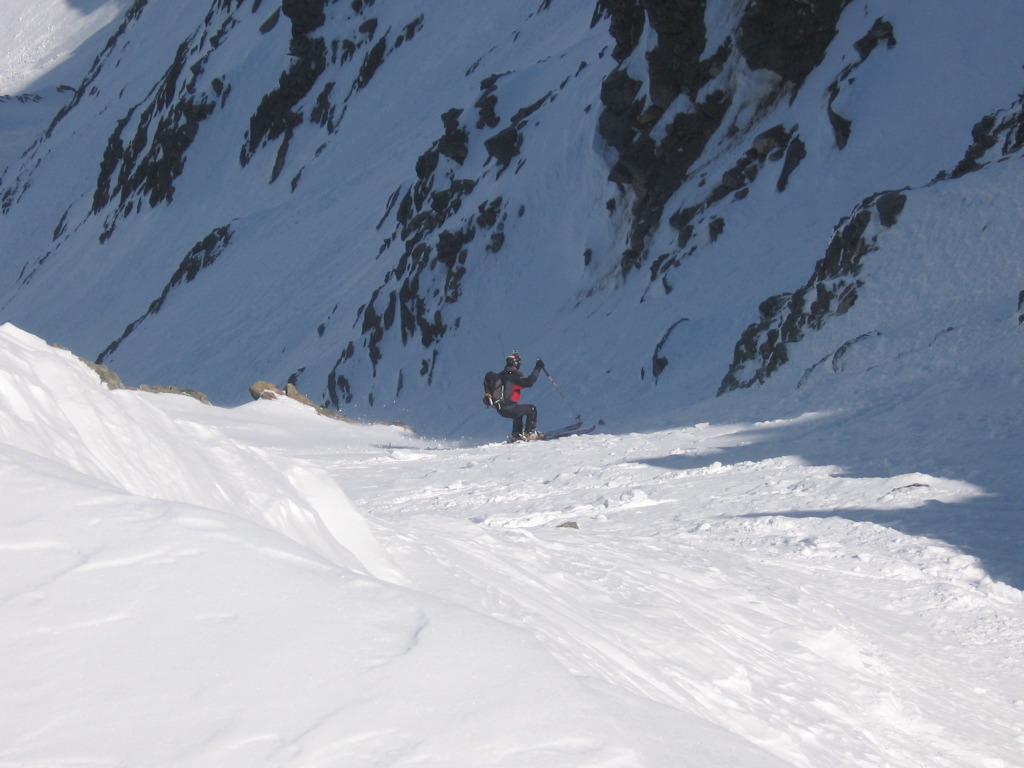 #6 Tete de tré la tete, couloir N : lolo, dans la partie sous le col Tete de tré la tete, couloir N : lolo, dans la partie sous le col