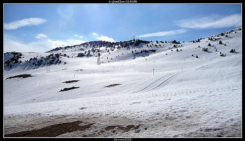 #4 La Chinarde : Vue sur l La Chinarde : Vue sur l'itinéraire de la Chinarde très bien enneigé!