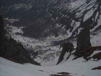 #6 couloir du moine : splendide descente sur la vallée de chaudefour! couloir du moine : splendide descente sur la vallée de chaudefour!