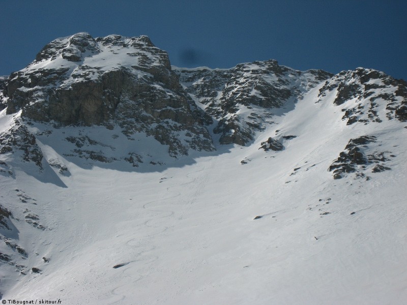 Le Mont Pelat et le couloir nord direct