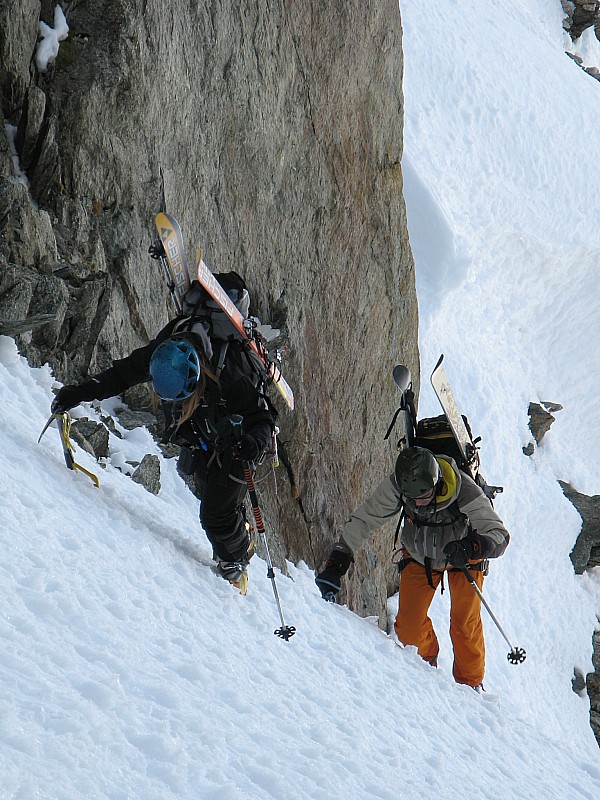 #8 Aiguille du Tour : La montée au col Purtscheller Aiguille du Tour : La montée au col Purtscheller