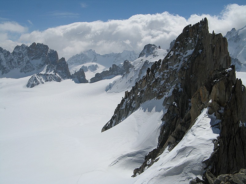 #11 Aiguille du Tour : Vue du sommet, col de Saleina, Petite Fourche et tête Blanche Aiguille du Tour : Vue du sommet, col de Saleina, Petite Fourche et tête Blanche