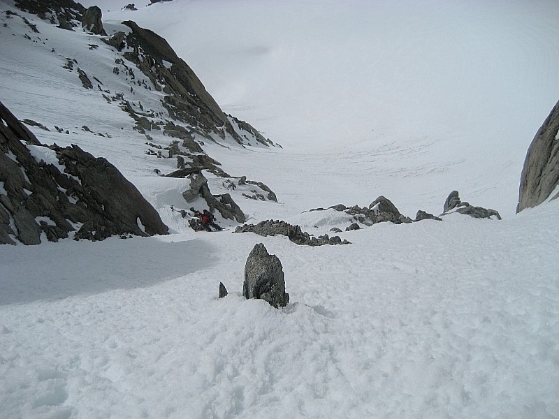 #14 Aiguille du Tour : Le même dans la descente du col de Purtscheller Aiguille du Tour : Le même dans la descente du col de Purtscheller