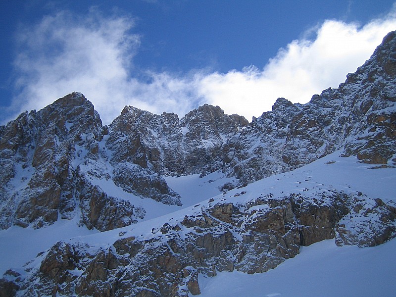 #1 glacier Courbe : pendant la montée , encore dégagé glacier Courbe : pendant la montée , encore dégagé