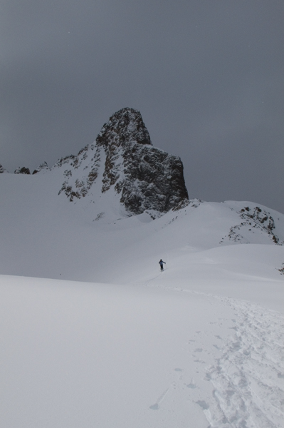 #8 Glacier Courbe : Sous la Pointe Royer, début de la descente. Glacier Courbe : Sous la Pointe Royer, début de la descente.