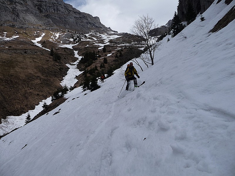 #9 combe : descente dans de la neige bien transfo ! combe : descente dans de la neige bien transfo !