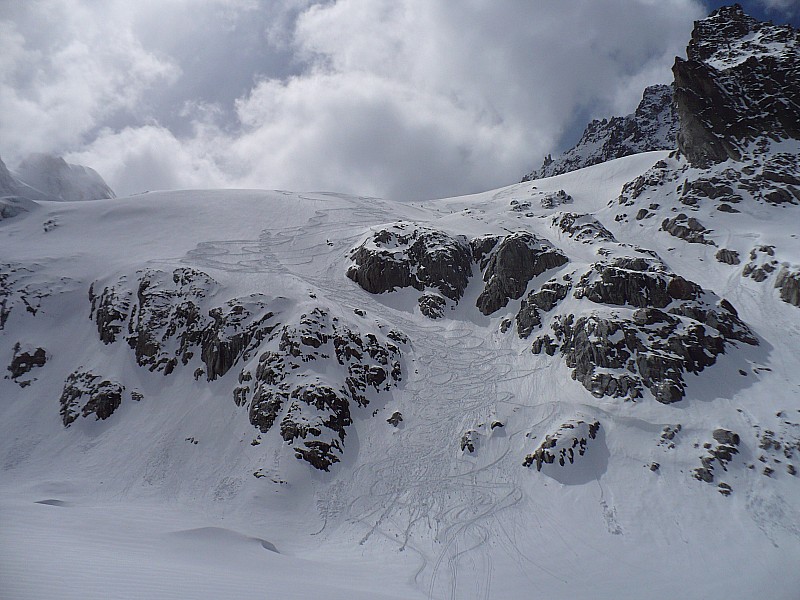 #15 La jonction avec le glacier de Leschaux La jonction avec le glacier de Leschaux