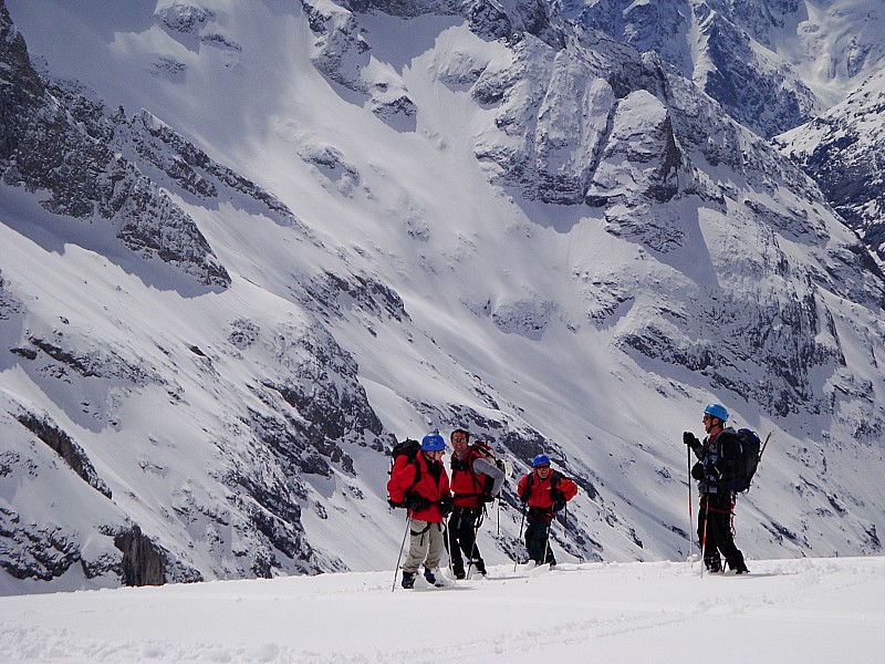 #5 La bannane : Sur le glacier pendant la descente...la bannane!! La bannane : Sur le glacier pendant la descente...la bannane!!