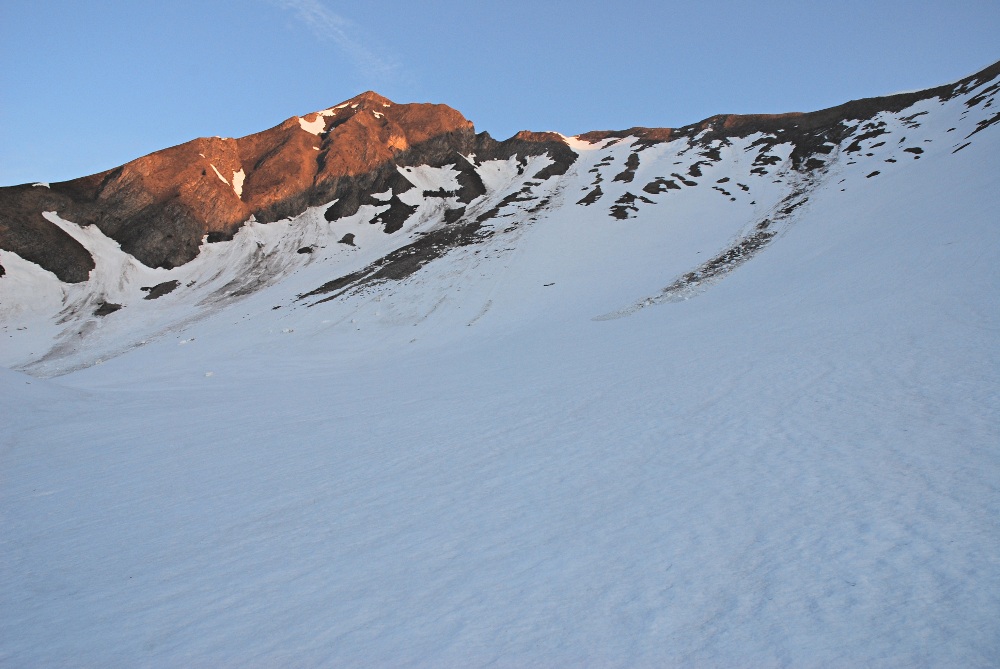 #2 Croix d Croix d'Almet : Une bande de neige pour atteindre l'arête.
