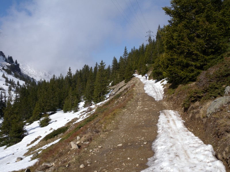 #2 Arrivée au-dessous du habert. : Ca passe encore. juste un passage "à sec" Arrivée au-dessous du habert. : Ca passe encore. juste un passage "à sec"