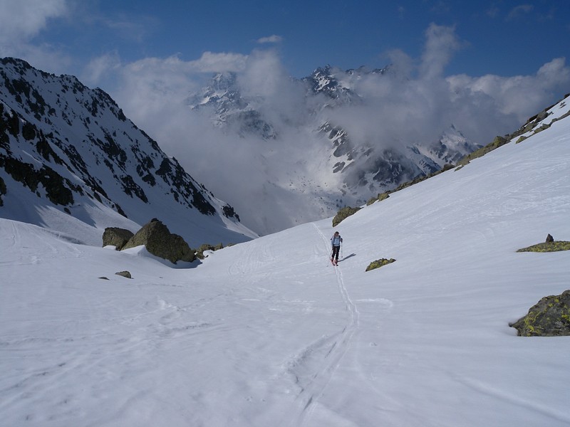 #6 Col de l Col de l'Aigleton : Arrivée dans le vallon suspendu.