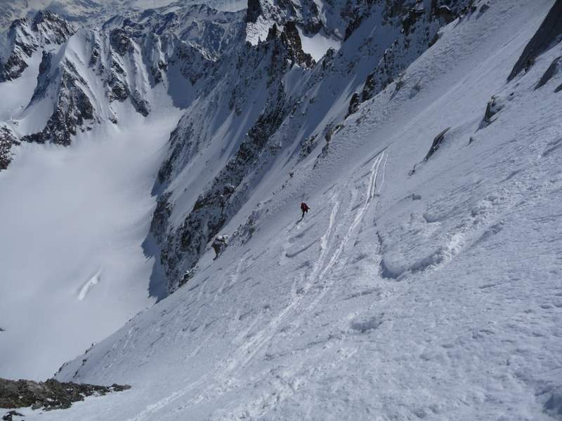 #6 Aig. d Aig. d'Argentière : Dans le couloir Barbey