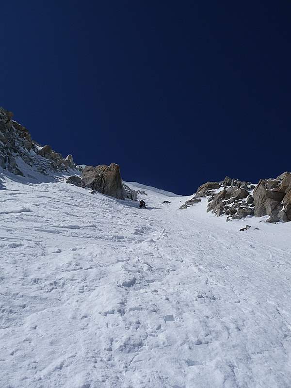#5 Aig. d Aig. d'Argentière : Dans le couloir Barbey