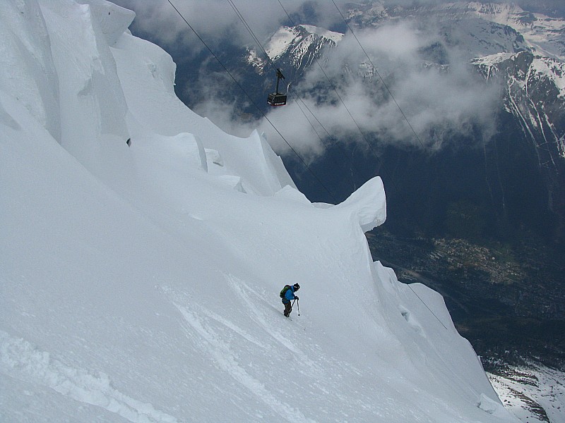 Glacier suspendu : grosse poudre