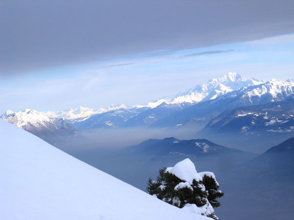 Mont Blanc : Le Mont Blanc, depuis le couloir