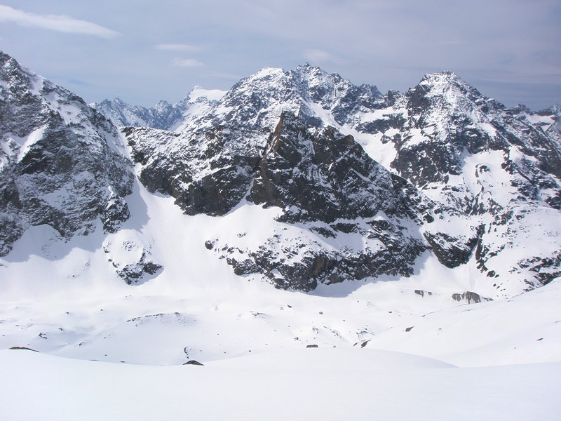 #4 Au sud : Du monde ce matin dans le col de Pie Berarde Au sud : Du monde ce matin dans le col de Pie Berarde