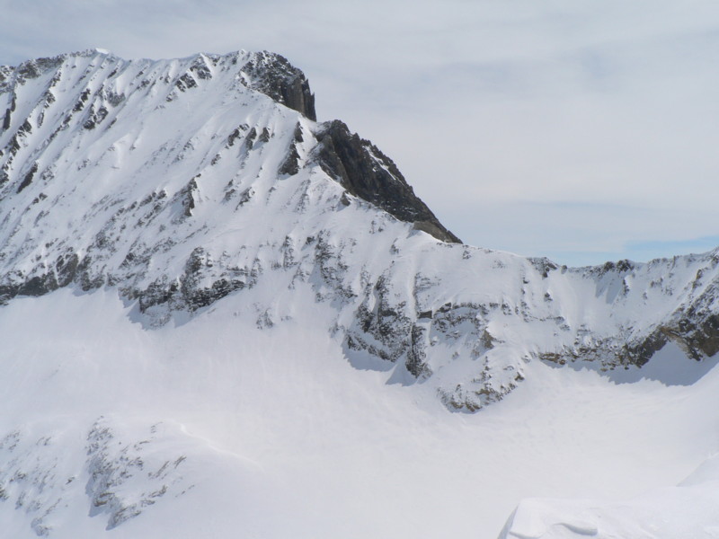 #4 face N dent Parrachée : Vue du col du moine, la face nord de la dent Parrachée est bien impressionnante face N dent Parrachée : Vue du col du moine, la face nord de la dent Parrachée est bien impressionnante