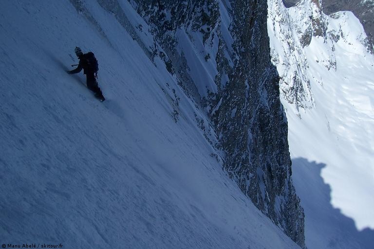 Descente : Neige parfois un peu changeante, mais on va pas se plaindre!