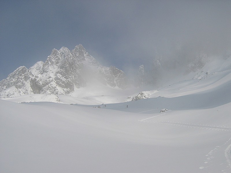 Col de la Combe : Arrivée sous le col de la Combe