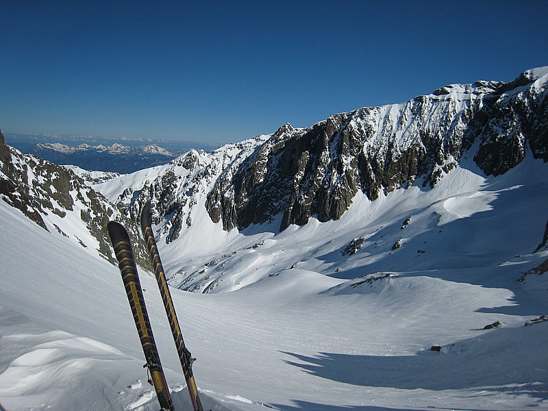 #1 Col des crochues : Vue sur la combe de balme (?) et la pointe Favre Col des crochues : Vue sur la combe de balme (?) et la pointe Favre