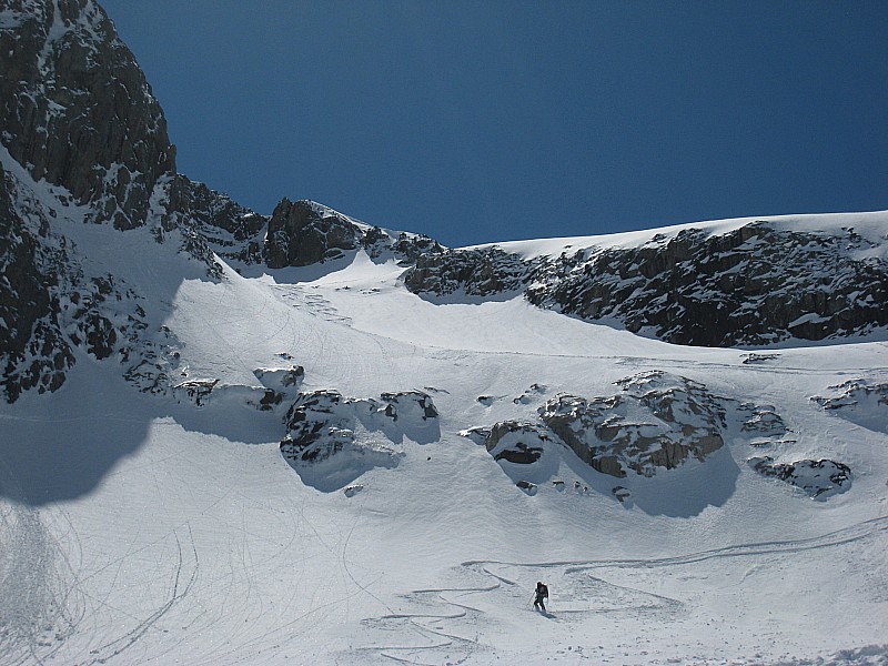 #9 Glacier de mort : .. ressaut rocher peu enneigé cette année Glacier de mort : .. ressaut rocher peu enneigé cette année