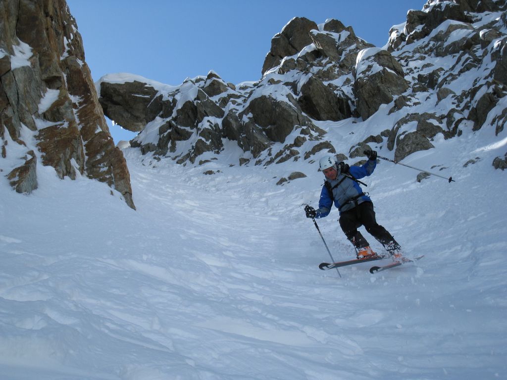#8 Couloir N des Aupillous : Tomtom dans la partie la plus raide Couloir N des Aupillous : Tomtom dans la partie la plus raide