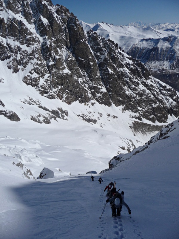 Glacier du Lautaret : Pentes soutenues et gros brassage pour prendre pied sur la partie supérieure du glacier du Lautaret