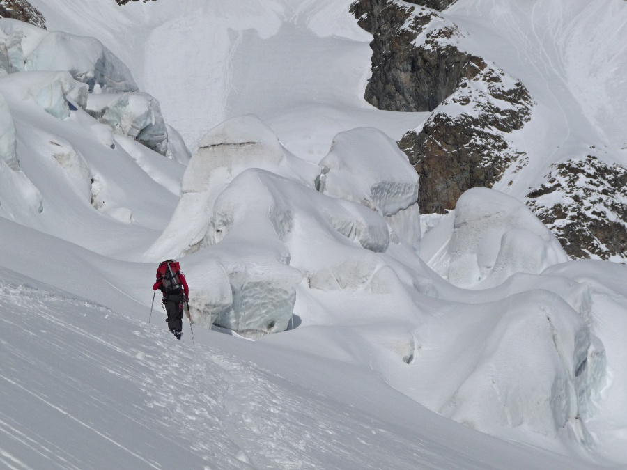 #15 Glacier du Lautaret : La jonction passe bien ! Un petit air des Bossons Glacier du Lautaret : La jonction passe bien ! Un petit air des Bossons