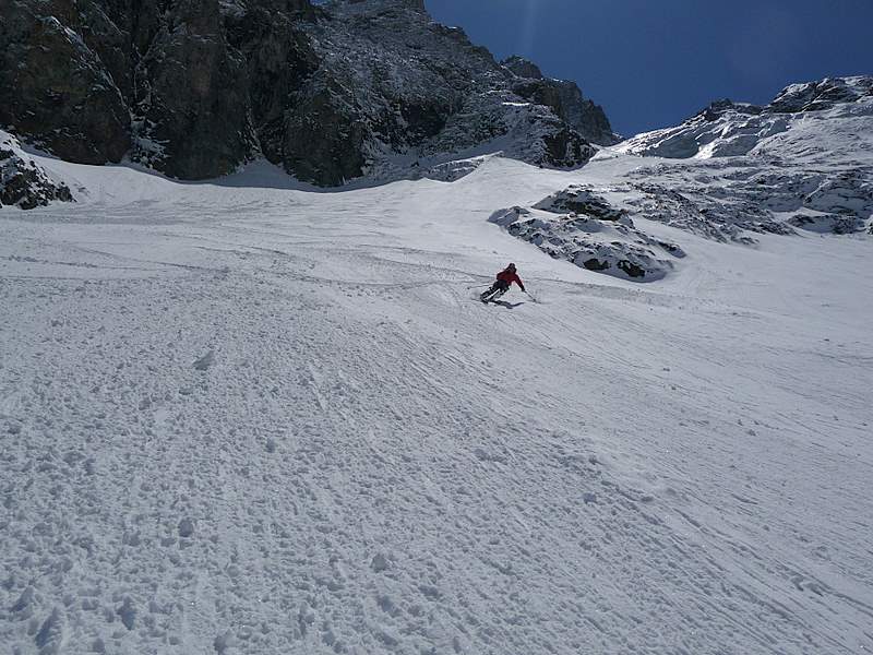 #34 Col Claire : Les pentes terminales sous le glacier Col Claire : Les pentes terminales sous le glacier