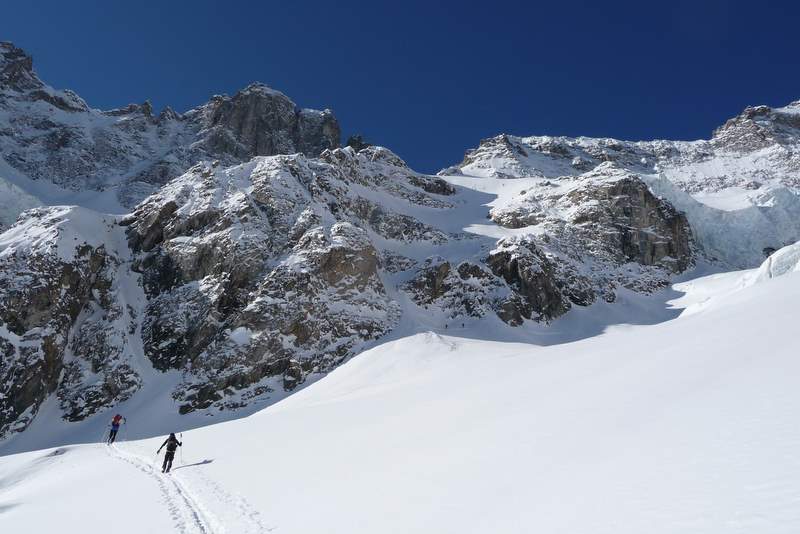 #14 Col Claire : Le couloir d Col Claire : Le couloir d'accès au glac. sup. du Lautaret