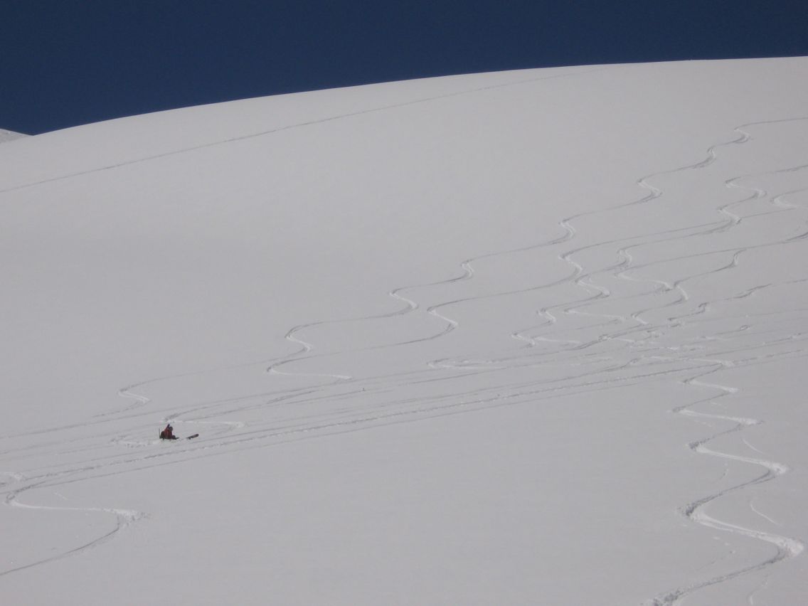 #9 chute : petite chute en poudreuse chute : petite chute en poudreuse