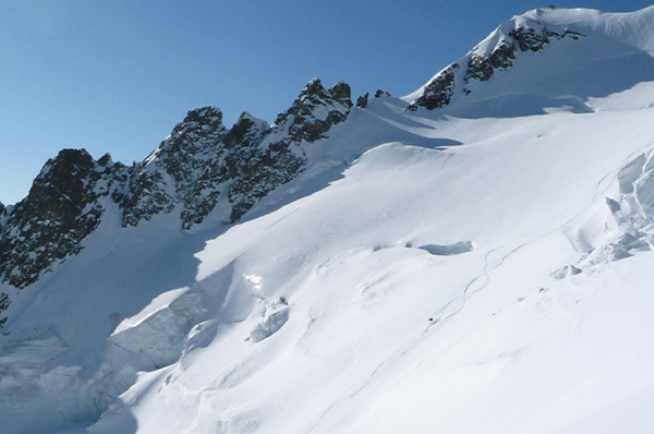 #7 benuck : descente sur le glacier de l benuck : descente sur le glacier de l'homme