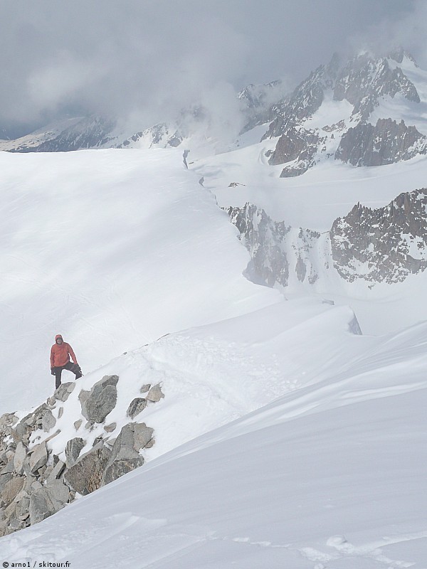 #4 aiguille d aiguille d'argentiere : arrivee au sommet