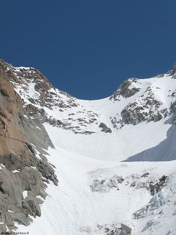 #3 aiguille d aiguille d'argentiere : vue sur les 600 derniers metres