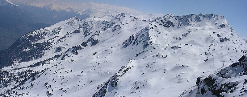 Vesants Nord d'Orelle : De la Sandonnière au Mont Coburne, que de possibilités de ski!